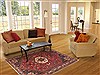 Qashqai Red Hand Knotted 53 X 82 Area Rug 100-10634 Thumb 4