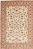 Kashan Cream Hand Knotted 56 X 80  Area Rug 100-10636 Thumb 0