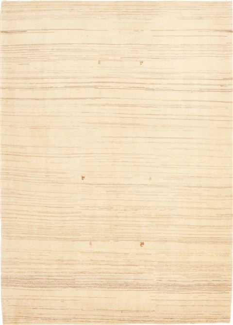 Gabbeh Beige Hand Knotted 56 X 73  Area Rug 100-10637 Image 0