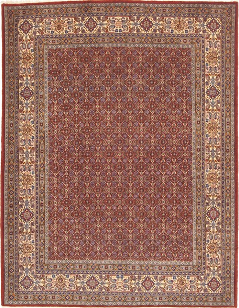Mood Red Hand Knotted 50 X 65  Area Rug 100-10639 Image 0