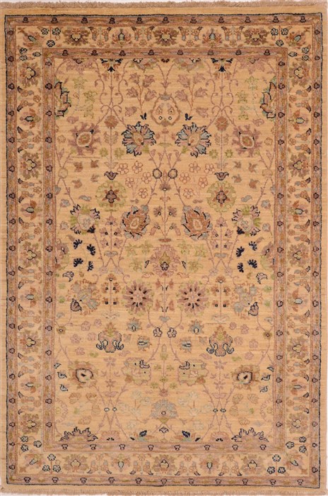 Chobi Beige Hand Knotted 40 X 60 Area Rug 100-10642 Image 0