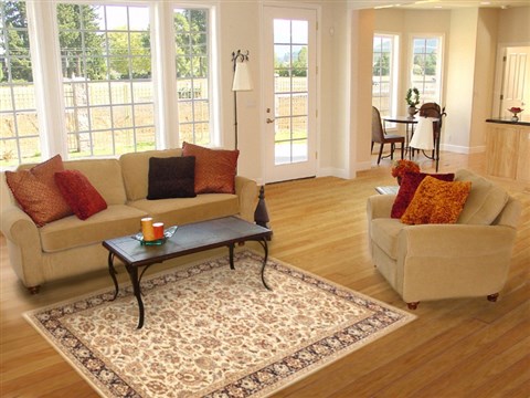 Pak-Persian Beige Hand Knotted 40 X 66 Area Rug 100-10645 Image 5