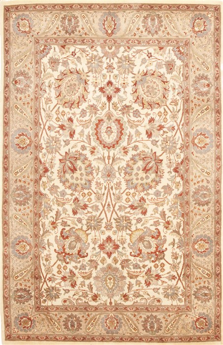 Pak-Persian Beige Hand Knotted 311 X 63 Area Rug 100-10646 Image 0
