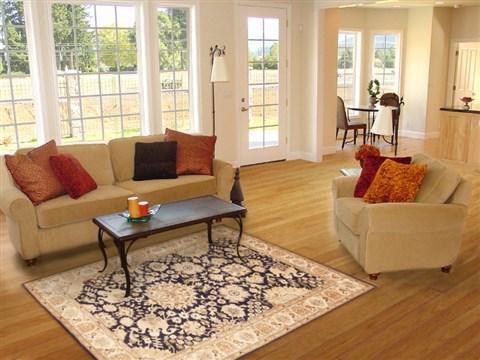 Pak-Persian Blue Hand Knotted 40 X 60 Area Rug 100-10649 Image 5