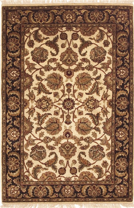 Jaipur Beige Hand Knotted 40 X 60 Area Rug 100-10657 Image 0