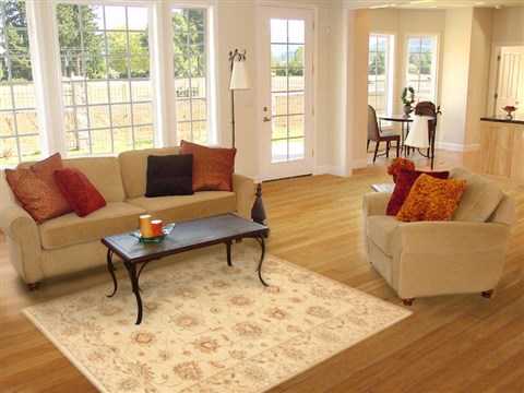 Chobi Beige Hand Knotted 40 X 59 Area Rug 100-10661 Image 5