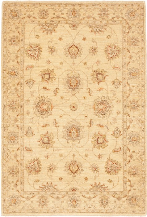 Chobi Beige Hand Knotted 40 X 59 Area Rug 100-10661 Image 0