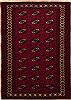 Turkman Red Hand Knotted 40 X 59  Area Rug 100-10665 Thumb 0