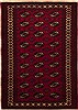 Turkman Red Hand Knotted 40 X 59 Area Rug 100-10665 Thumb 0