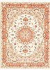 Tabriz Beige Hand Knotted 50 X 68 Area Rug 100-10669 Thumb 0