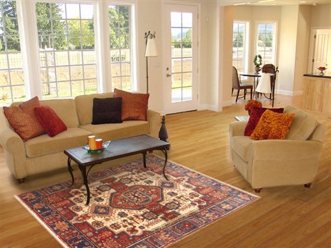 Nahavand Beige Hand Knotted 45 X 63 Area Rug 100-10685 Image 5