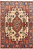 Nahavand Beige Hand Knotted 45 X 63 Area Rug 100-10685 Thumb 0