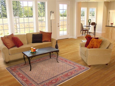 Mood Beige Hand Knotted 50 X 68 Area Rug 100-10689 Image 5