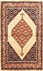 Sanandaj Beige Hand Knotted 40 X 66  Area Rug 100-10690 Thumb 0