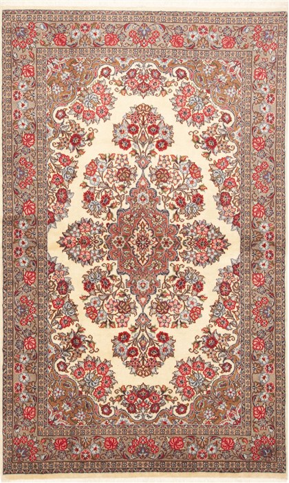 Sarouk Beige Hand Knotted 43 X 72  Area Rug 100-10695 Image 0