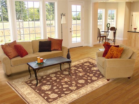 Chobi Brown Hand Knotted 60 X 89 Area Rug 100-10697 Image 4
