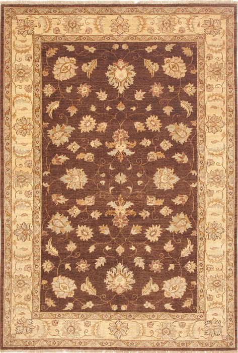 Chobi Brown Hand Knotted 60 X 89 Area Rug 100-10697 Image 0