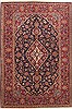 Kashan Blue Hand Knotted 49 X 72  Area Rug 100-10698 Thumb 0