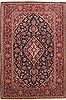 Kashan Blue Hand Knotted 49 X 72 Area Rug 100-10698 Thumb 0