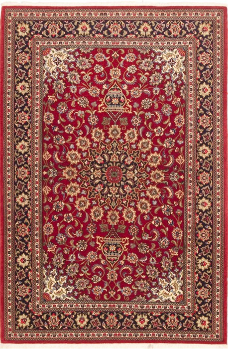 Qum Red Hand Knotted 46 X 68  Area Rug 100-10700 Image 0