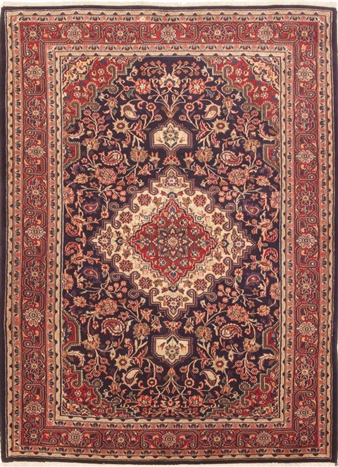 Jozan Blue Hand Knotted 48 X 66  Area Rug 100-10703 Image 0