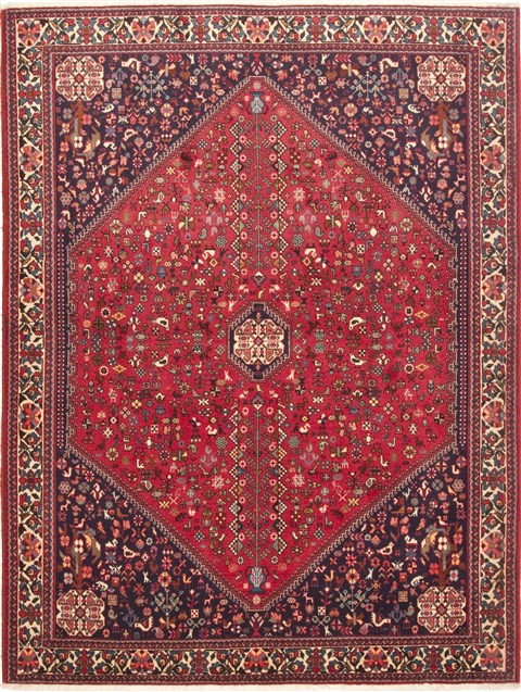 Abadeh Red Hand Knotted 50 X 69 Area Rug 100-10707 Image 0