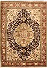 Tabriz Blue Hand Knotted 49 X 68  Area Rug 100-10715 Thumb 0