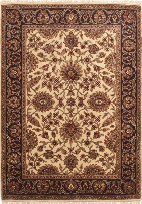 Jaipur Beige Hand Knotted 50 X 70 Area Rug 100-10718 Image 0