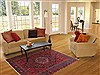 Hamedan Blue Hand Knotted 50 X 70 Area Rug 100-10719 Thumb 5