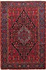 Hamedan Blue Hand Knotted 50 X 70 Area Rug 100-10719 Thumb 0