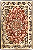 Qum Red Hand Knotted 43 X 63  Area Rug 100-10721 Thumb 0