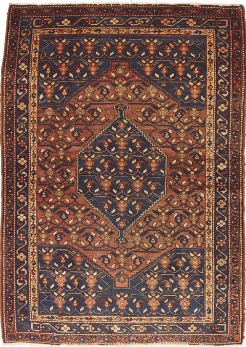 Zanjan Red Hand Knotted 48 X 68 Area Rug 100-10723 Image 0