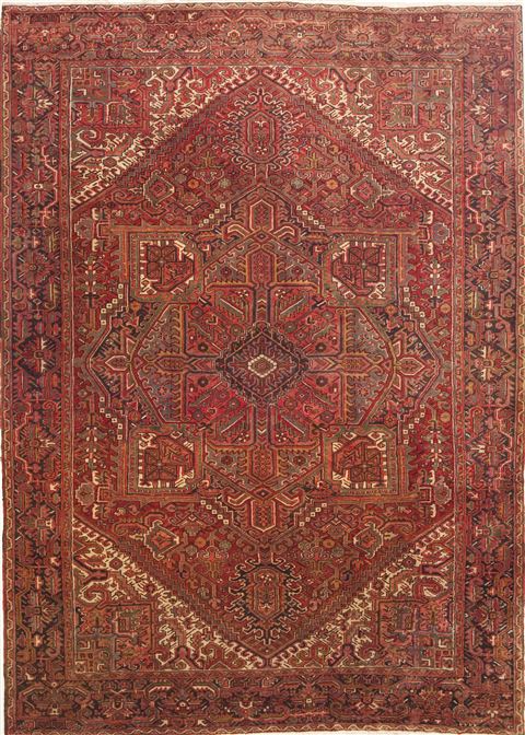 Goravan Red Hand Knotted 86 X 119  Area Rug 100-10731 Image 0