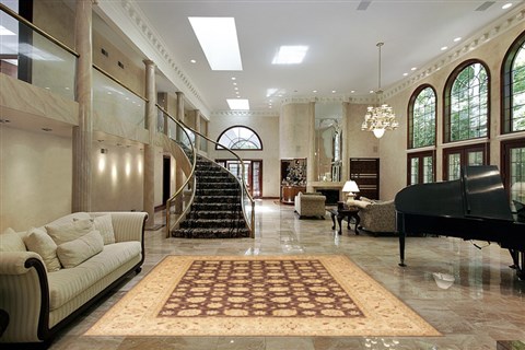 Chobi Brown Hand Knotted 83 X 113 Area Rug 100-10734 Image 1