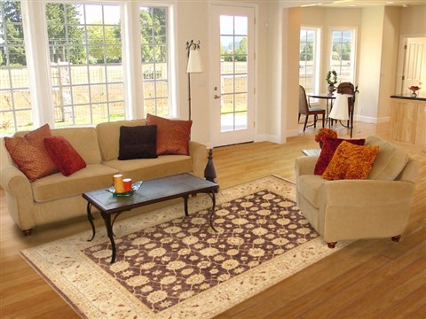 Chobi Brown Hand Knotted 83 X 113 Area Rug 100-10734 Image 4