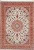 Tabriz Beige Hand Knotted 83 X 118  Area Rug 100-10735 Thumb 0