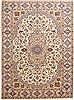 Nain Beige Hand Knotted 79 X 113 Area Rug 100-10736 Thumb 0