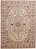 Nain Beige Hand Knotted 79 X 113  Area Rug 100-10736 Thumb 0