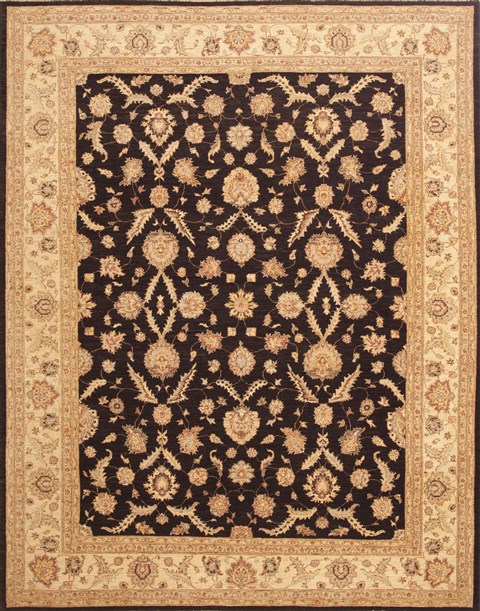 Chobi Black Hand Knotted 80 X 1010 Area Rug 100-10738 Image 0