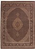 Tabriz Black Hand Knotted 82 X 113  Area Rug 100-10740 Thumb 0