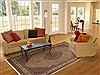 Tabriz Green Hand Knotted 82 X 112 Area Rug 100-10742 Thumb 4