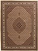 Tabriz Green Hand Knotted 82 X 112 Area Rug 100-10742 Thumb 0