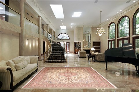 Qum Beige Hand Knotted 82 X 115 Area Rug 100-10743 Image 1