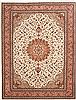 Tabriz Beige Hand Knotted 84 X 112  Area Rug 100-10747 Thumb 0