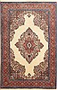 Sarouk Beige Hand Knotted 70 X 108  Area Rug 100-10748 Thumb 0