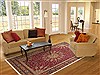 Tabriz Red Hand Knotted 83 X 112 Area Rug 100-10760 Thumb 4