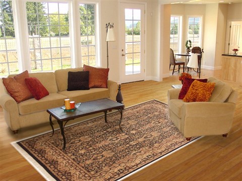 Pak-Persian Black Hand Knotted 80 X 108 Area Rug 100-10762 Image 4
