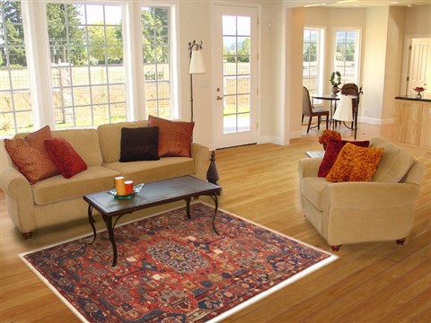 Nahavand Red Hand Knotted 52 X 82 Area Rug 100-10764 Image 4