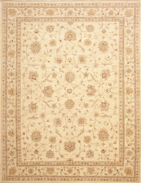 Chobi Beige Hand Knotted 811 X 119 Area Rug 100-10772 Image 0