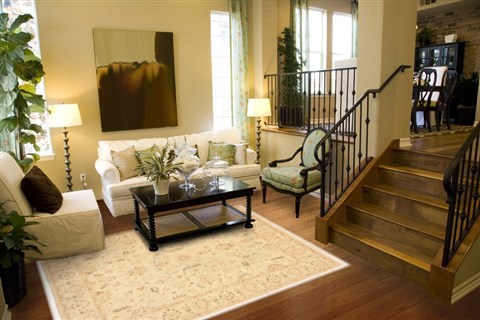 Chobi Beige Hand Knotted 82 X 99 Area Rug 100-10774 Image 3